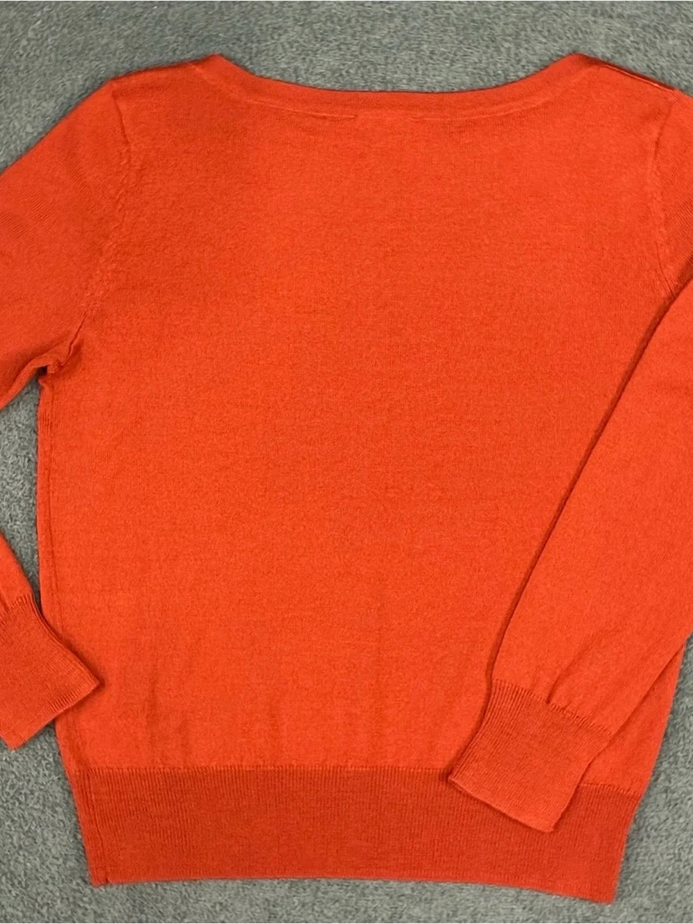 The Limited Lightweight Boat Neck Sweater | Burnt Orange | Size Large